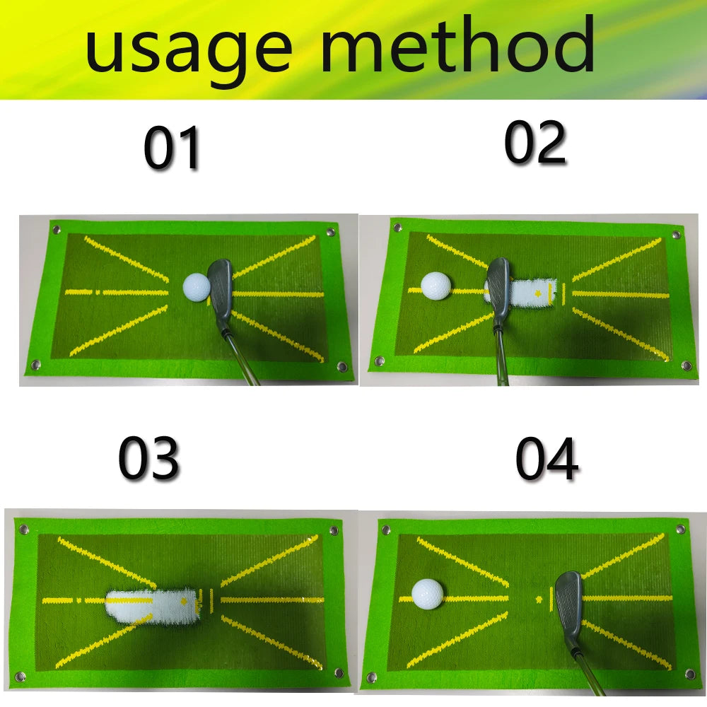 Golf Training Mat Improves Swing and Ball Contact