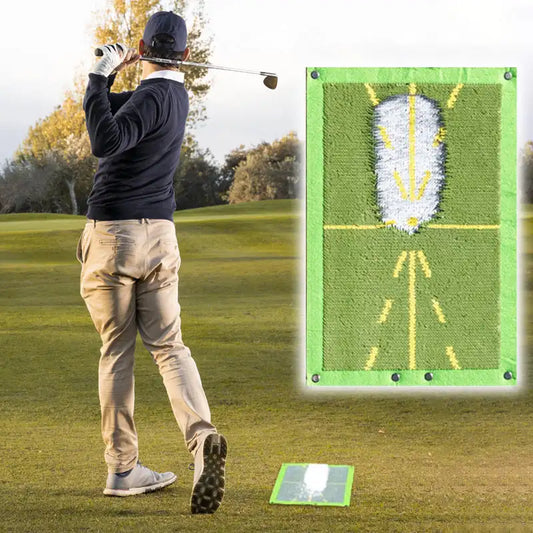 Golf Training Mat Improves Swing and Ball Contact